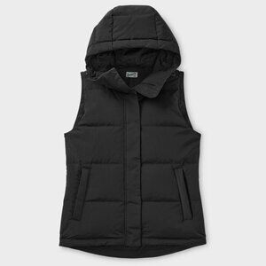 Duluth | Ruffer Puffer Hooded Down Vest | Black | S - NWOT